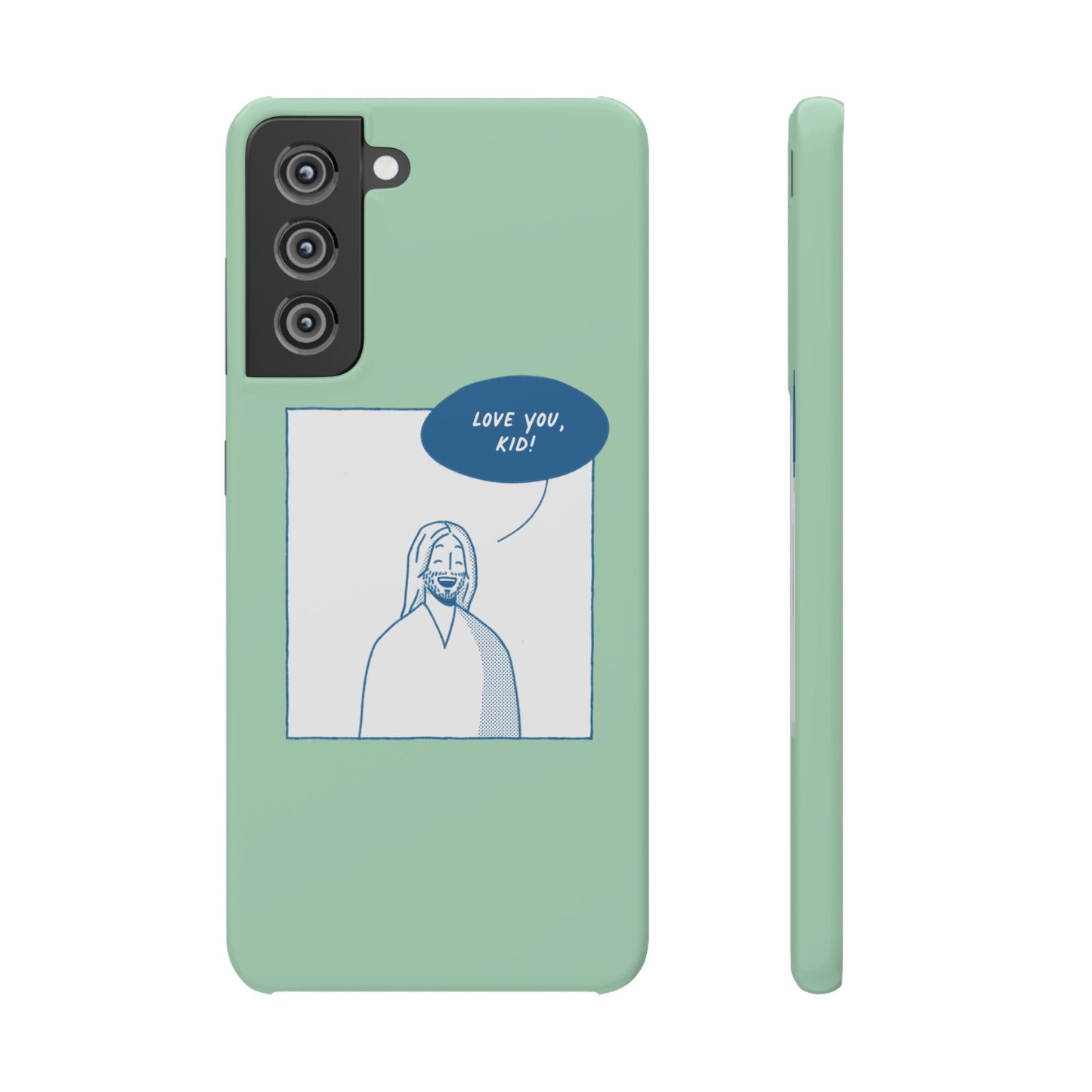 Phone Case – Jesus Loves You [Mint]