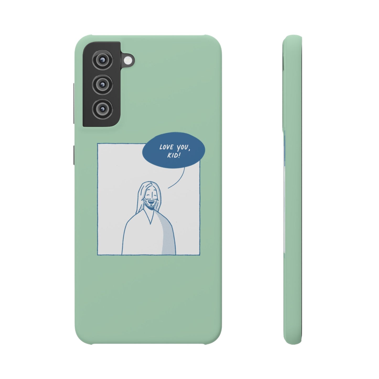 Phone Case – Jesus Loves You [Mint]
