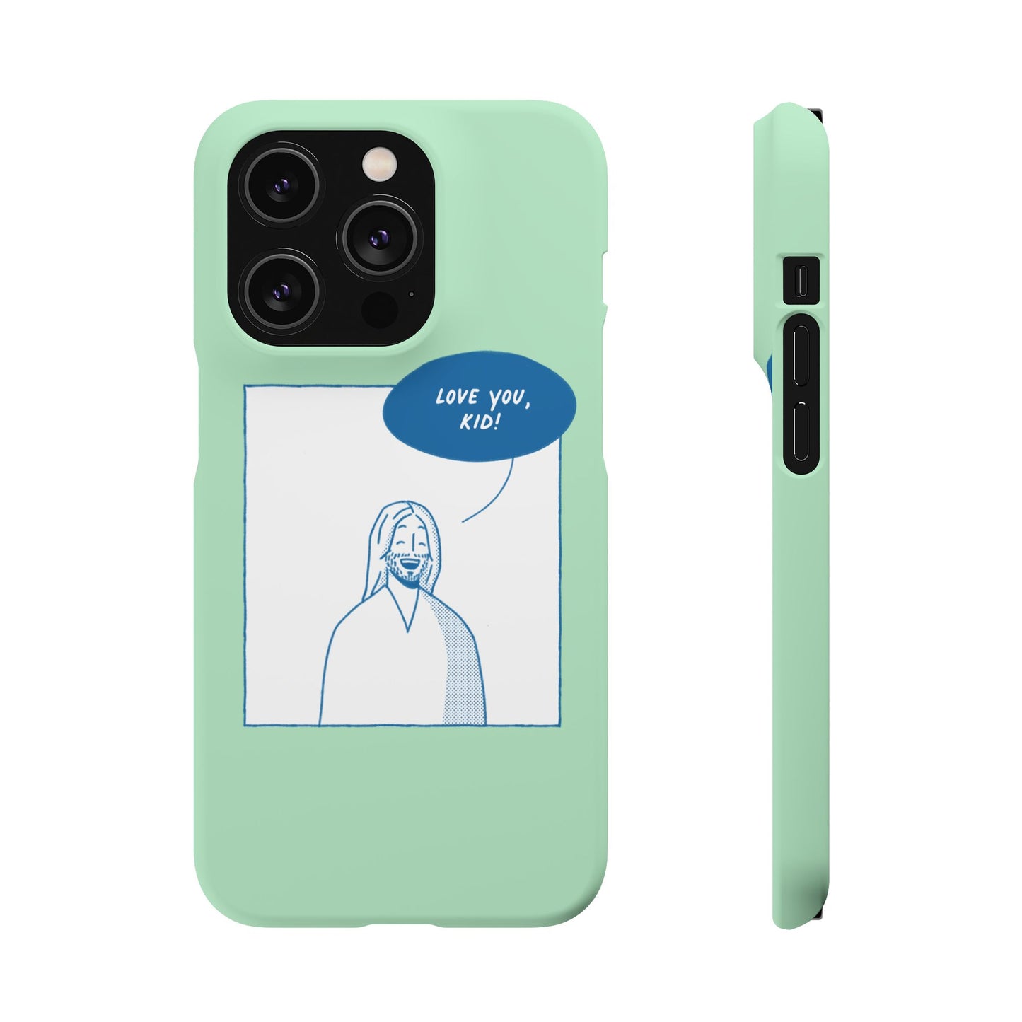 Phone Case – Jesus Loves You [Mint]