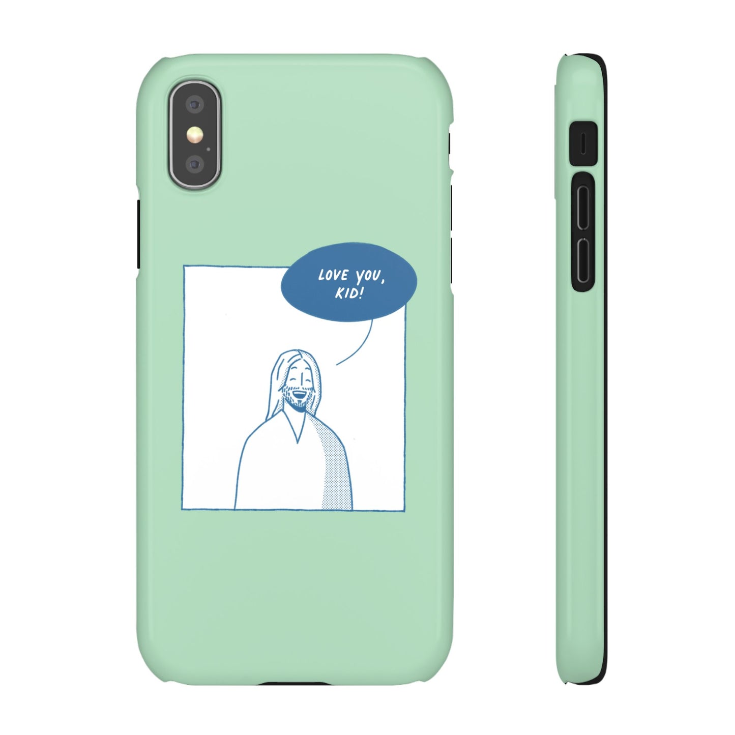 Phone Case – Jesus Loves You [Mint]