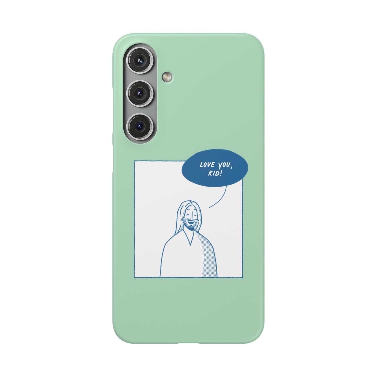 Phone Case – Jesus Loves You [Mint]