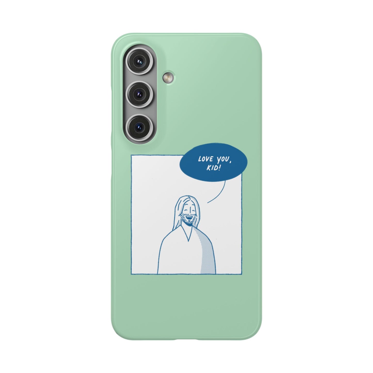 Phone Case – Jesus Loves You [Mint]