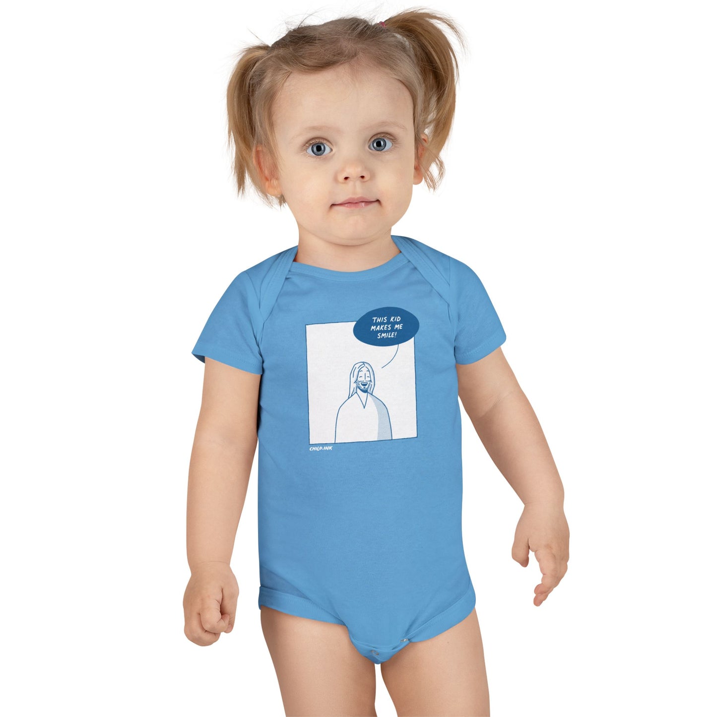 Baby Short Sleeve Onesie® – Smile