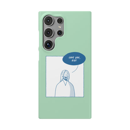 Phone Case – Jesus Loves You [Mint]