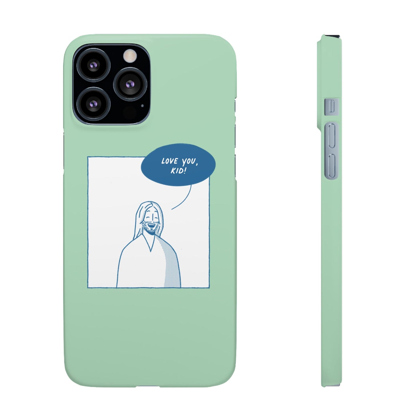 Phone Case – Jesus Loves You [Mint]