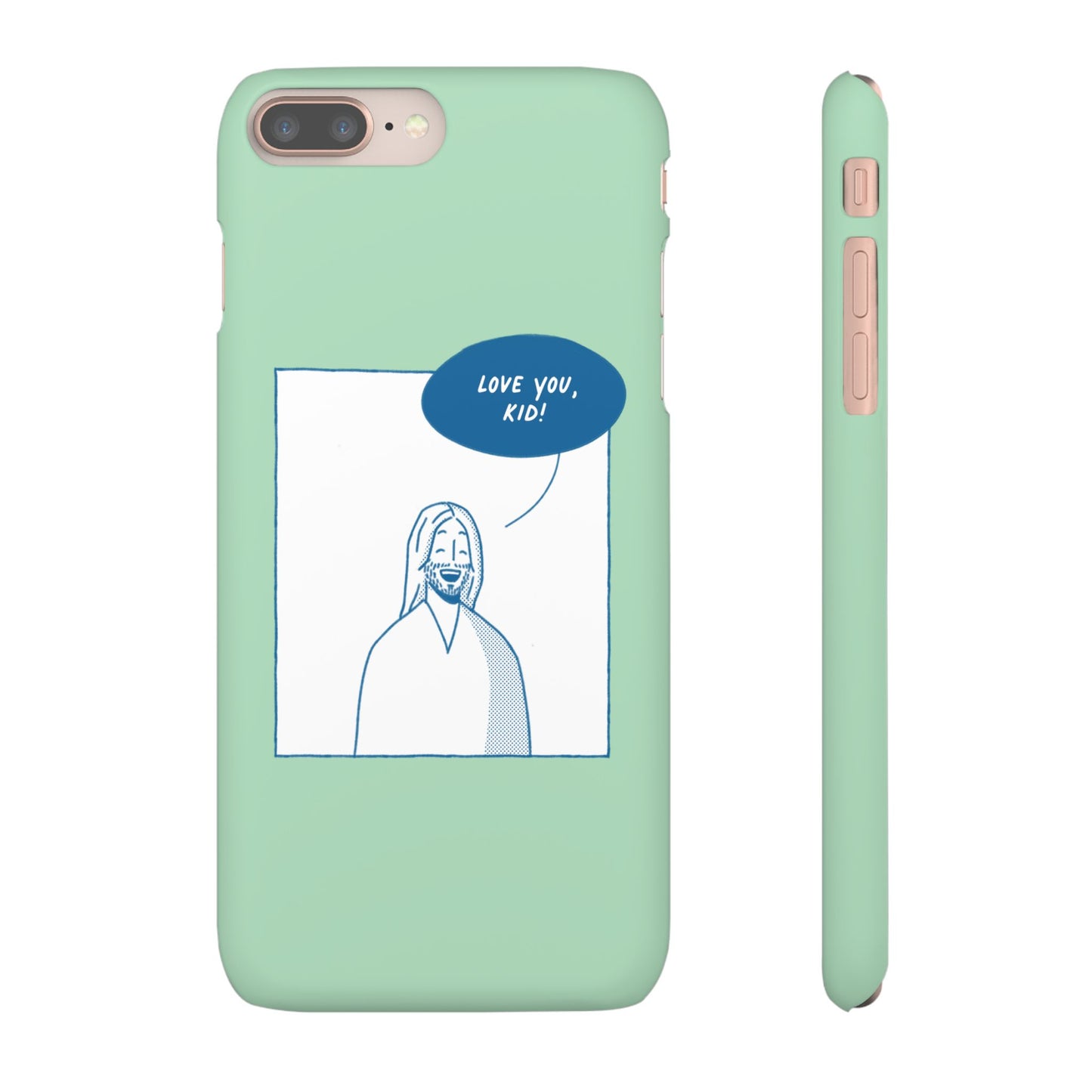 Phone Case – Jesus Loves You [Mint]