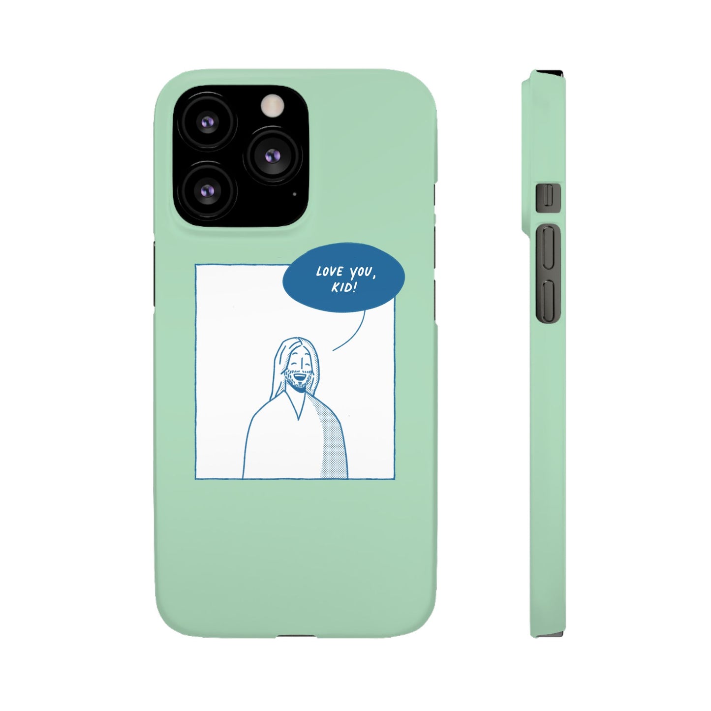 Phone Case – Jesus Loves You [Mint]