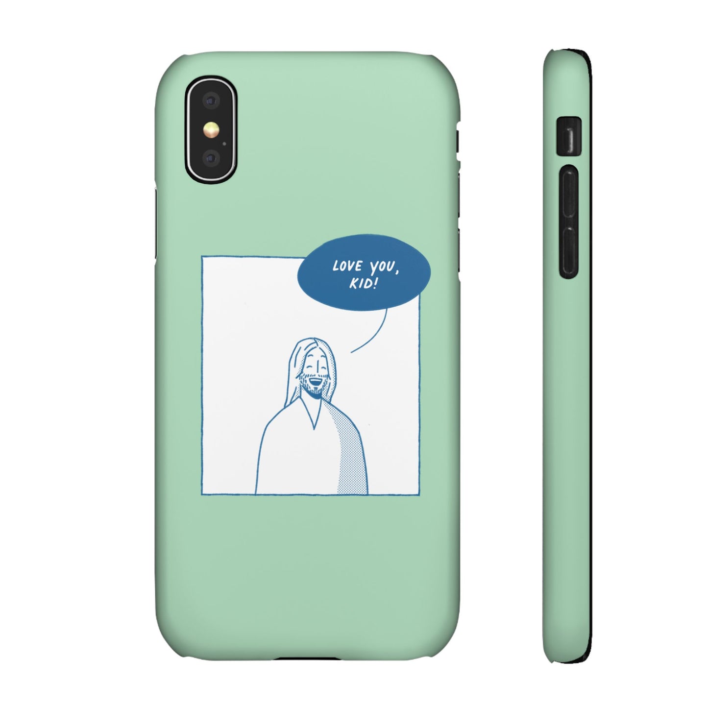 Phone Case – Jesus Loves You [Mint]