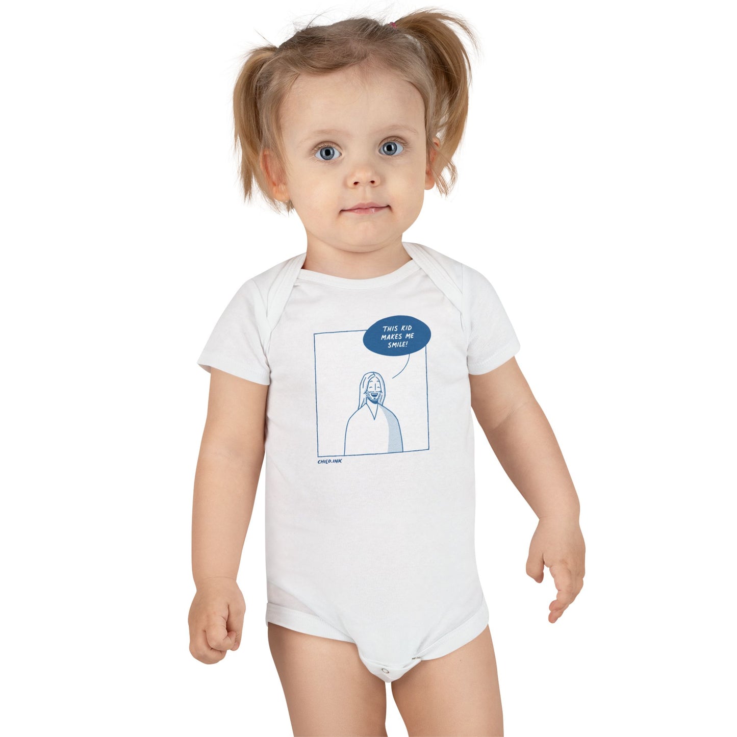 Baby Short Sleeve Onesie® – Smile