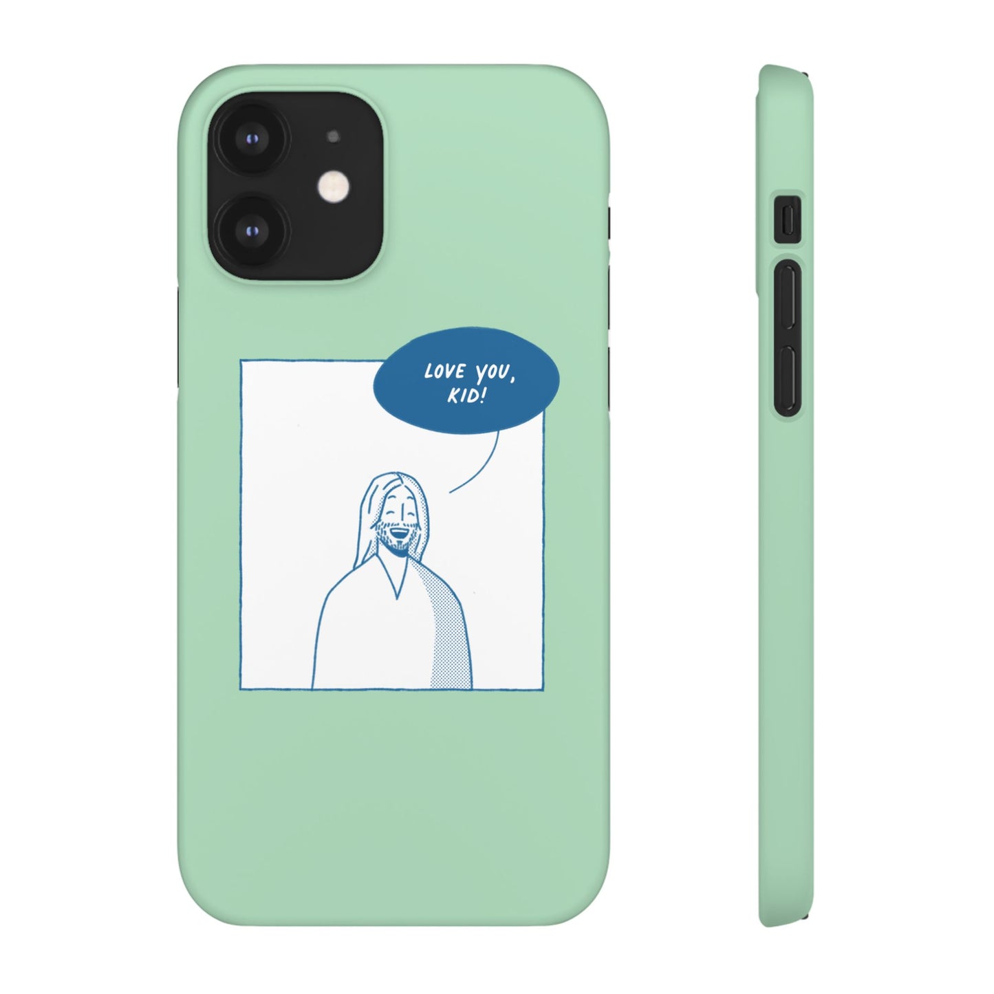 Phone Case – Jesus Loves You [Mint]