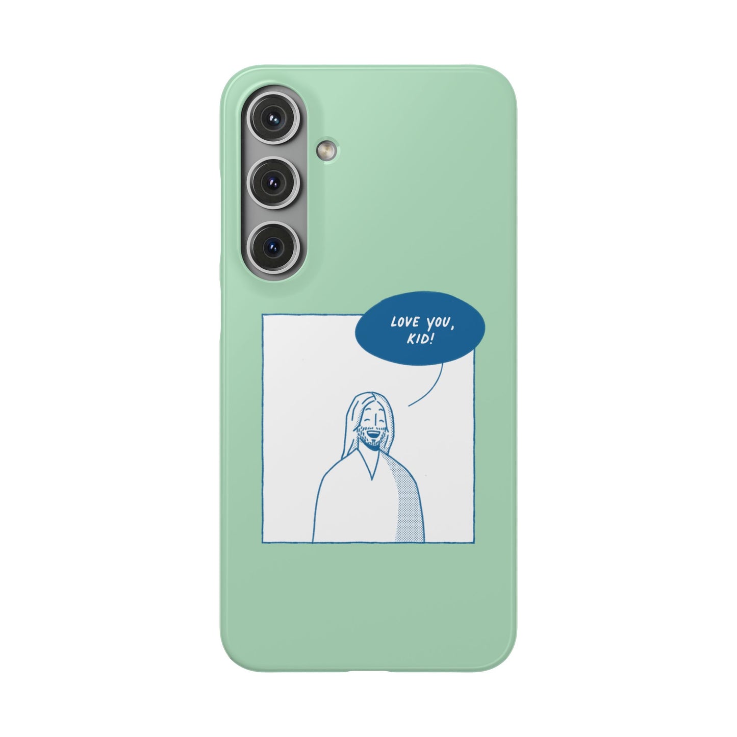Phone Case – Jesus Loves You [Mint]