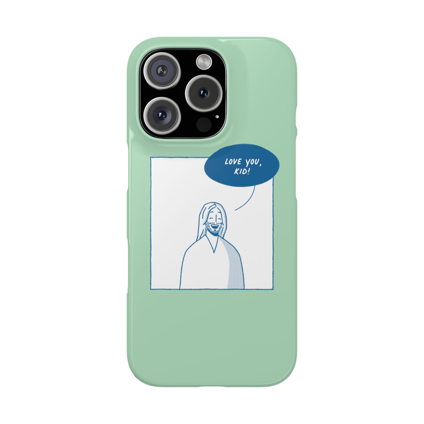 Phone Case – Jesus Loves You [Mint]