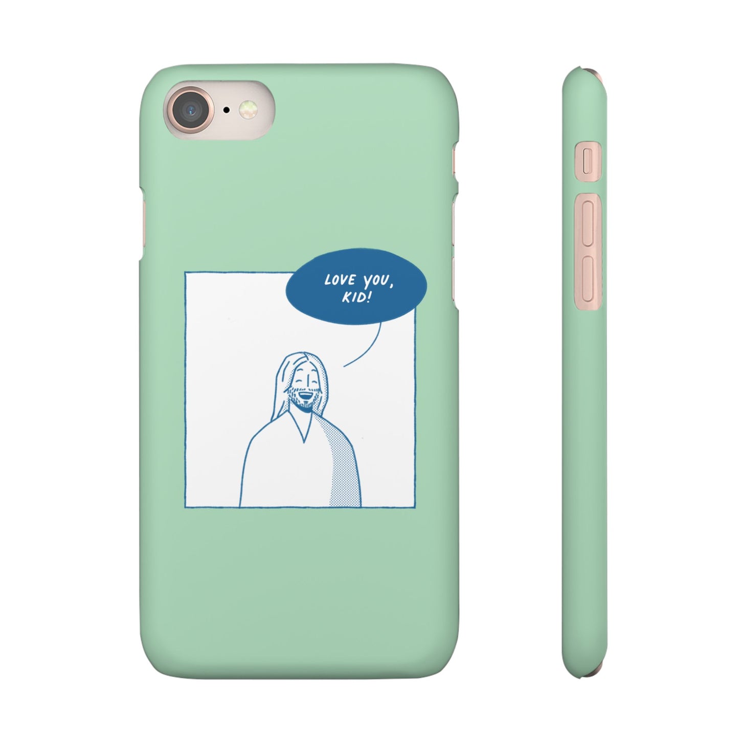 Phone Case – Jesus Loves You [Mint]