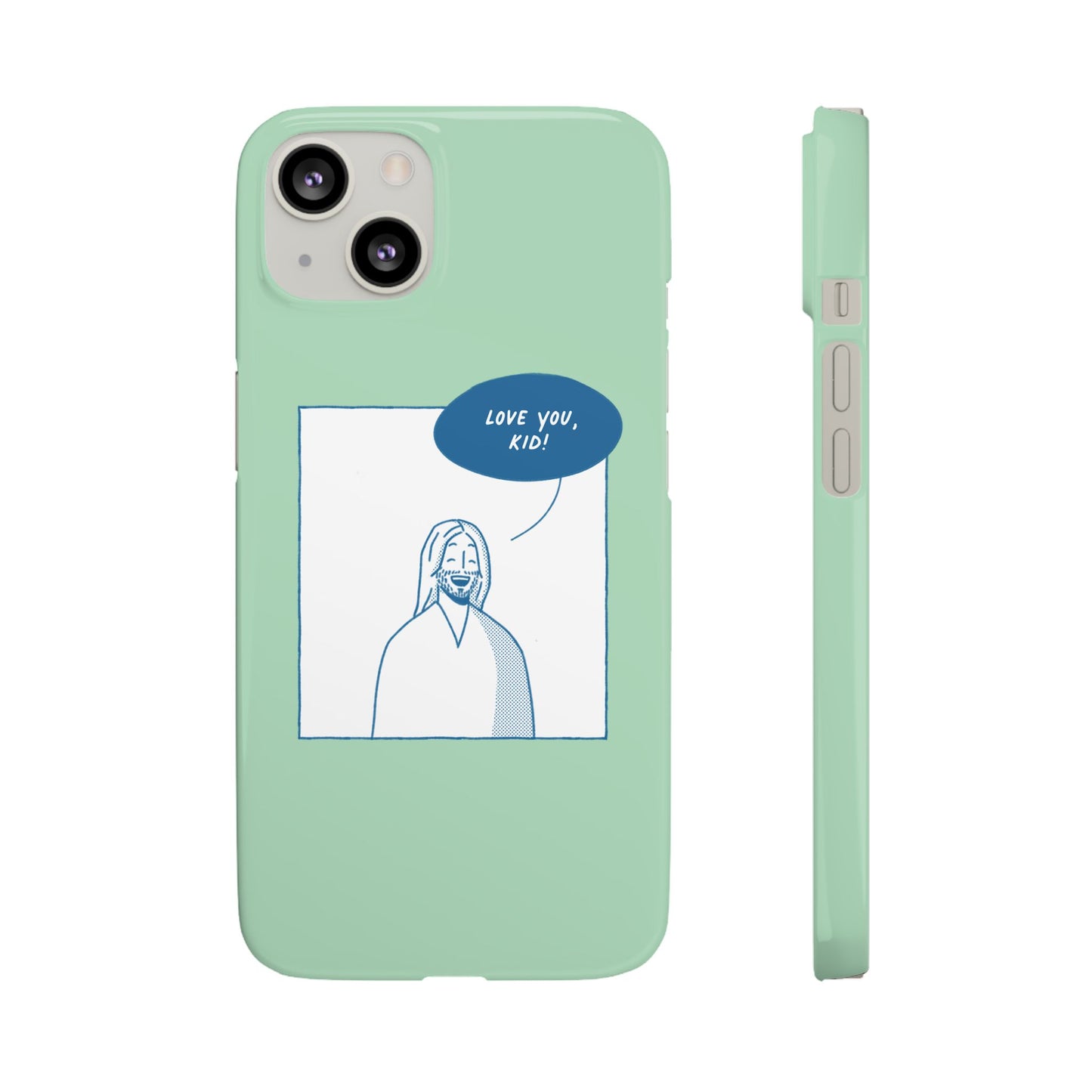 Phone Case – Jesus Loves You [Mint]