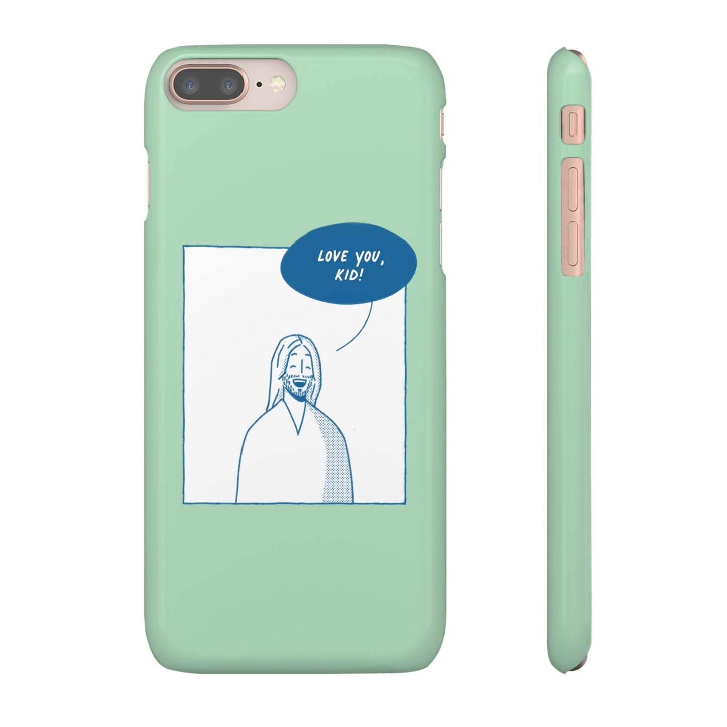 Phone Case – Jesus Loves You [Mint]