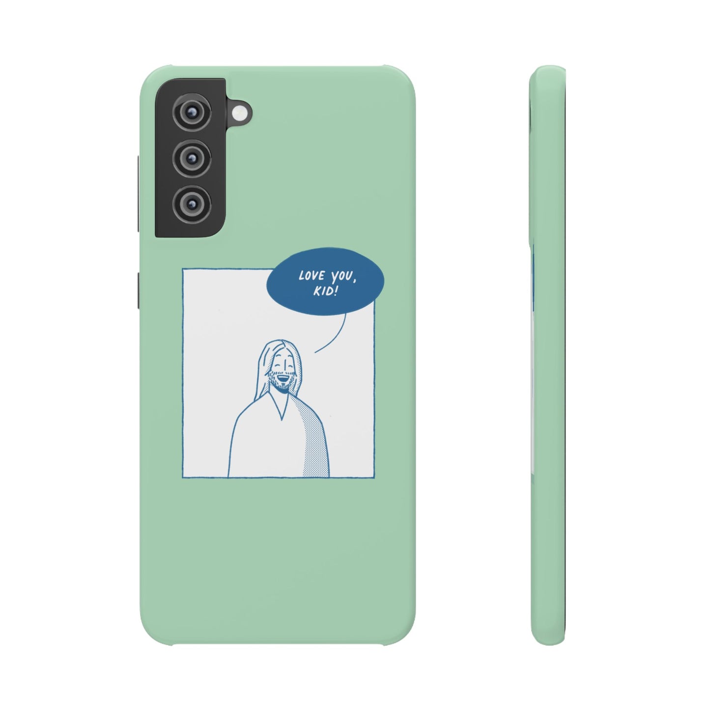 Phone Case – Jesus Loves You [Mint]