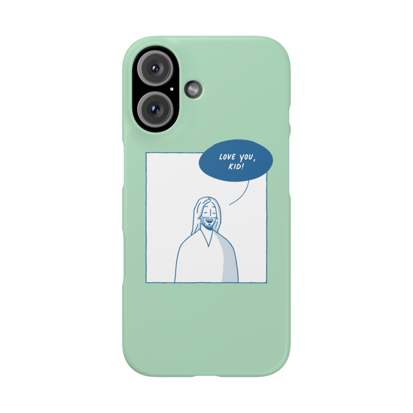 Phone Case – Jesus Loves You [Mint]