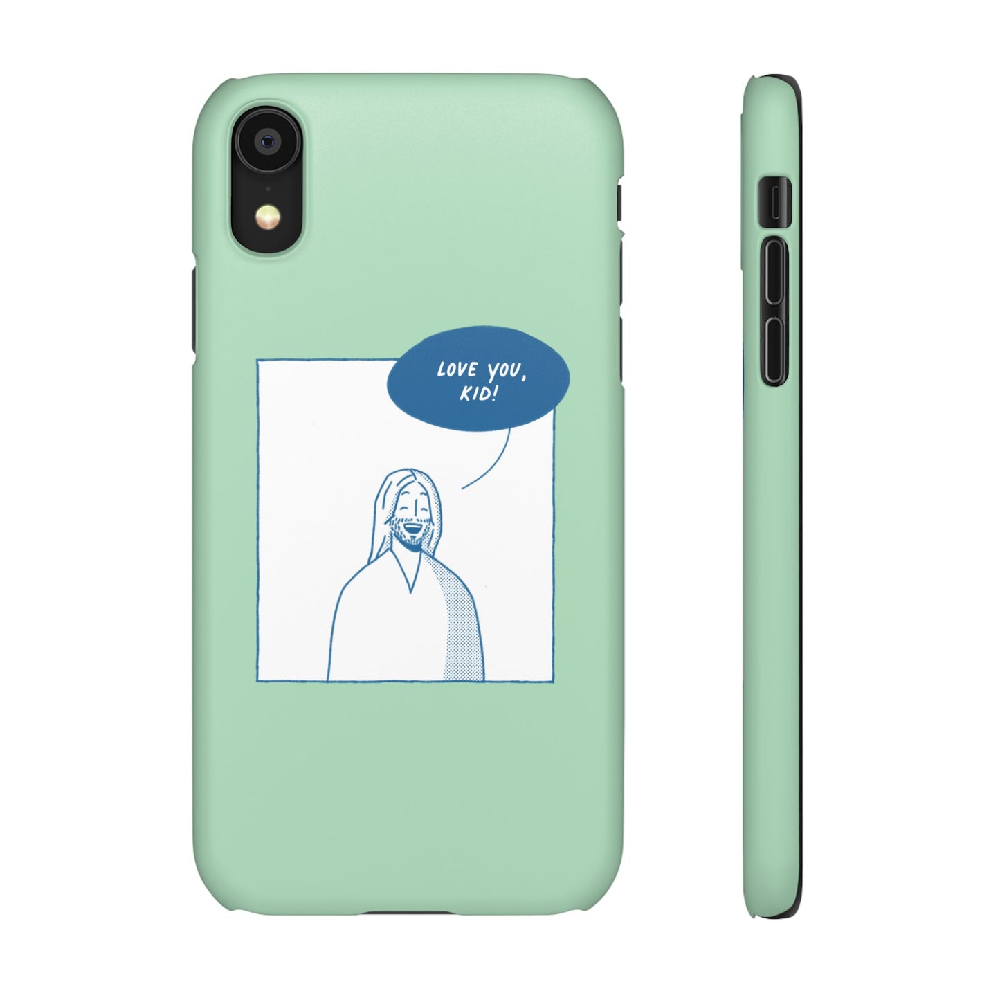 Phone Case – Jesus Loves You [Mint]