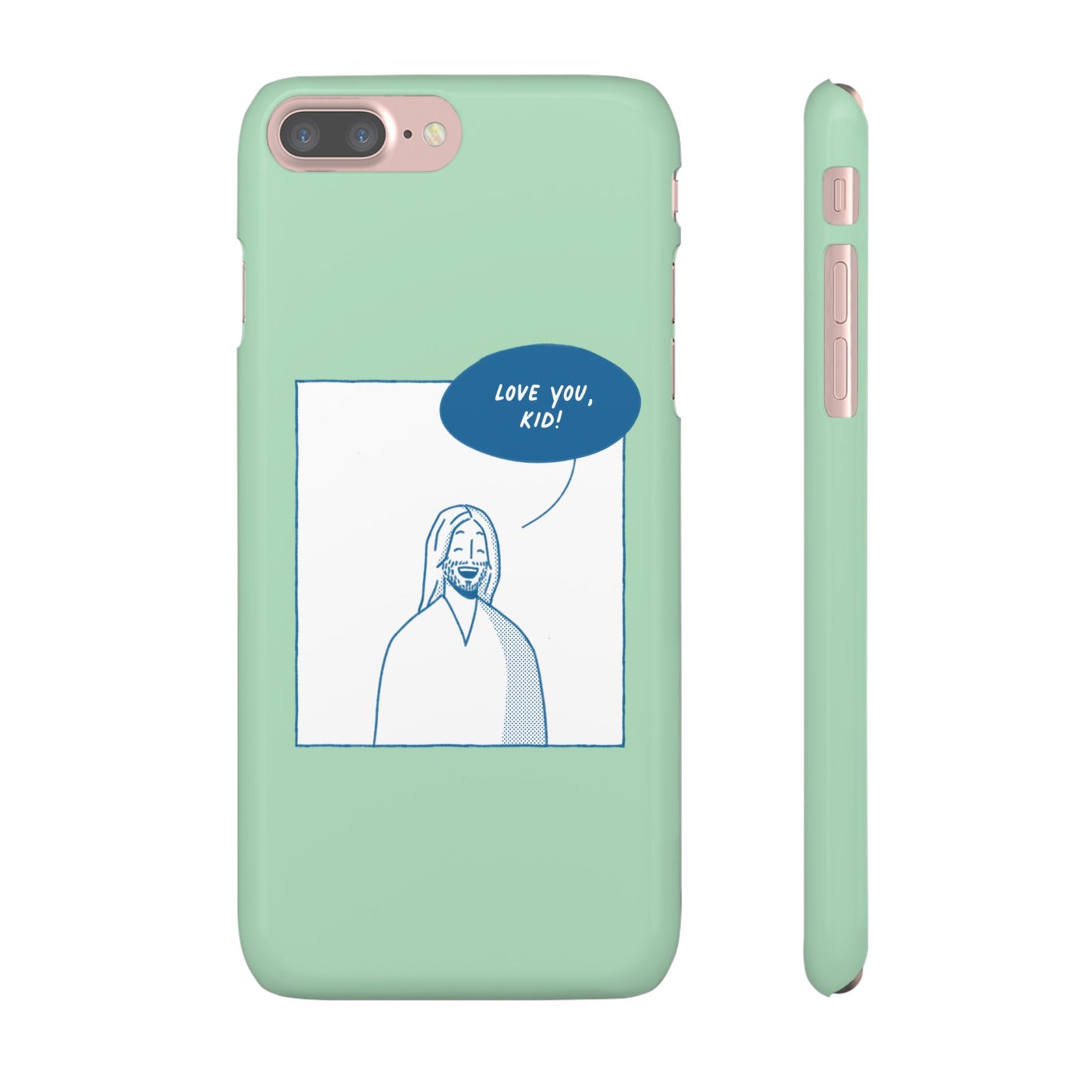 Phone Case – Jesus Loves You [Mint]