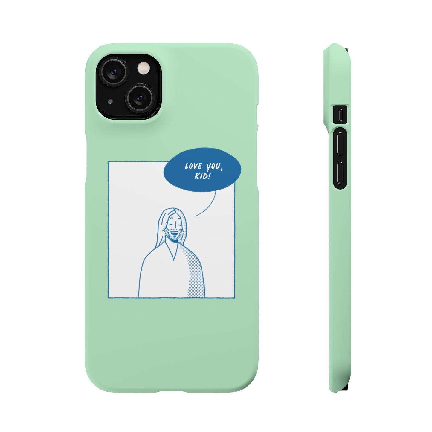 Phone Case – Jesus Loves You [Mint]