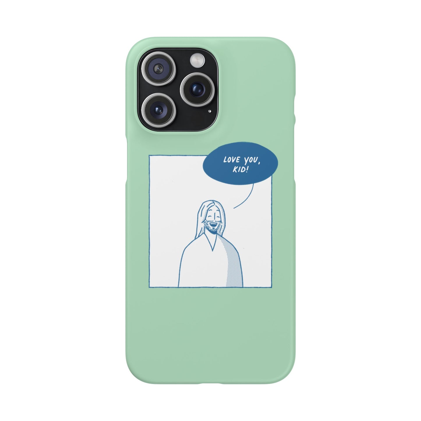 Phone Case – Jesus Loves You [Mint]
