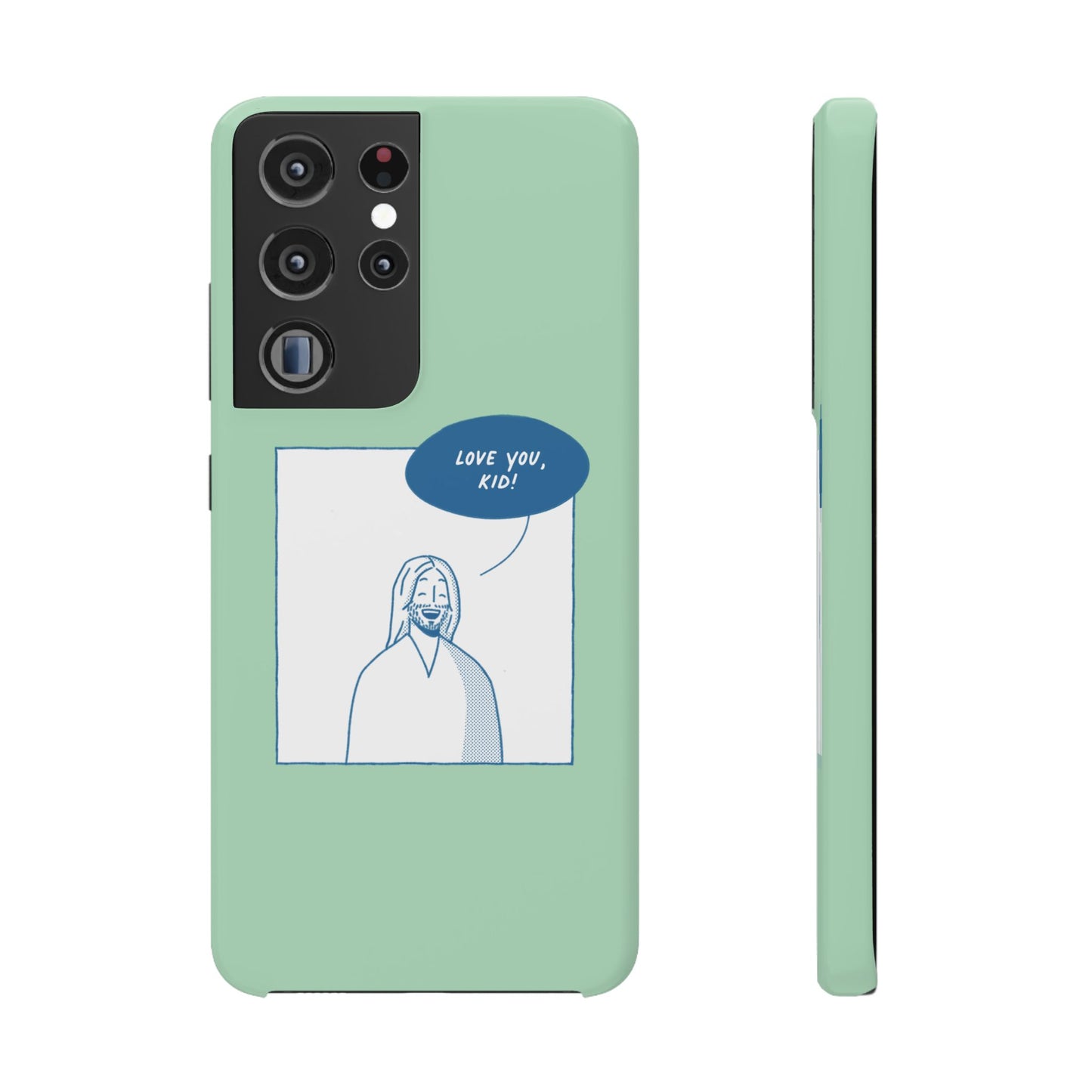Phone Case – Jesus Loves You [Mint]