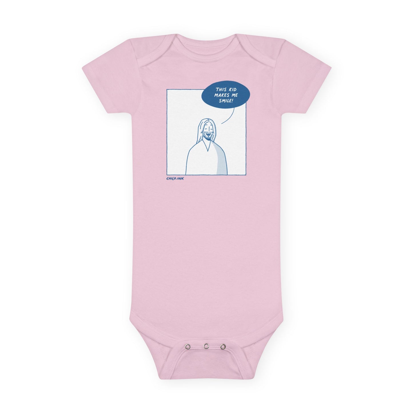 Baby Short Sleeve Onesie® – Smile