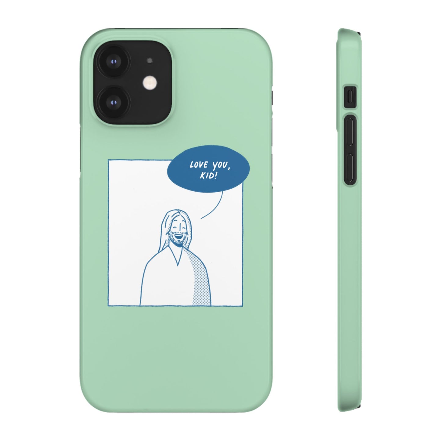 Phone Case – Jesus Loves You [Mint]