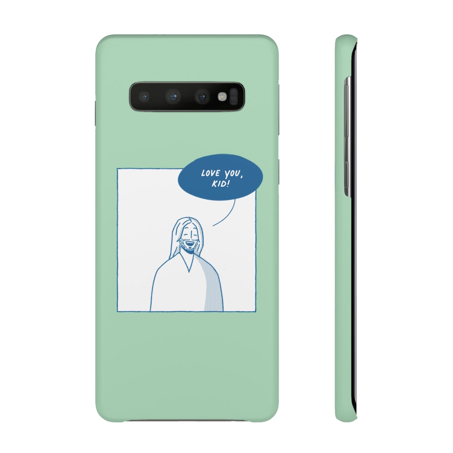 Phone Case – Jesus Loves You [Mint]