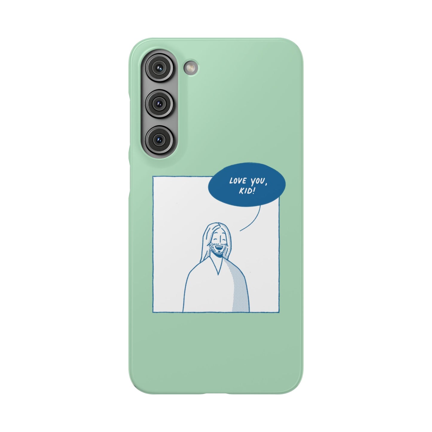 Phone Case – Jesus Loves You [Mint]