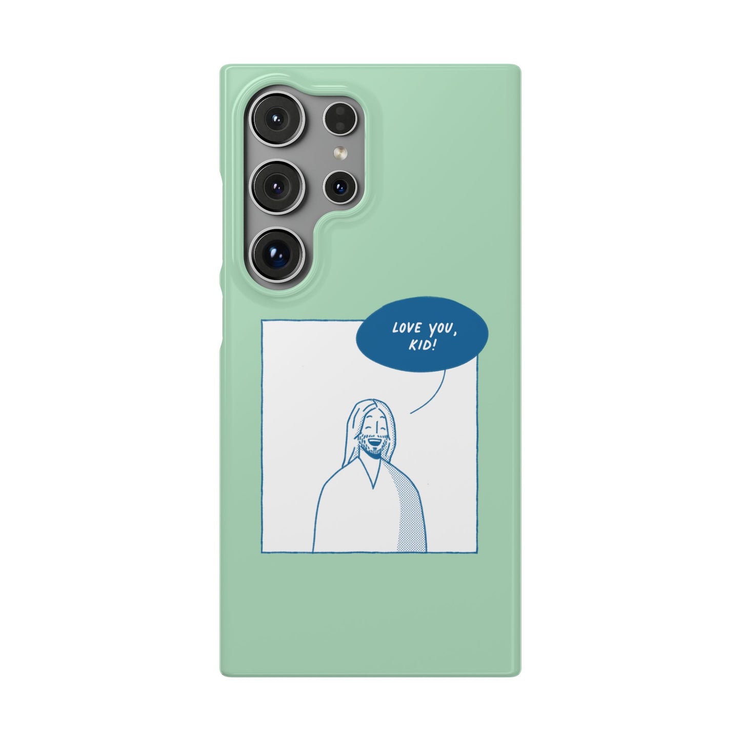 Phone Case – Jesus Loves You [Mint]