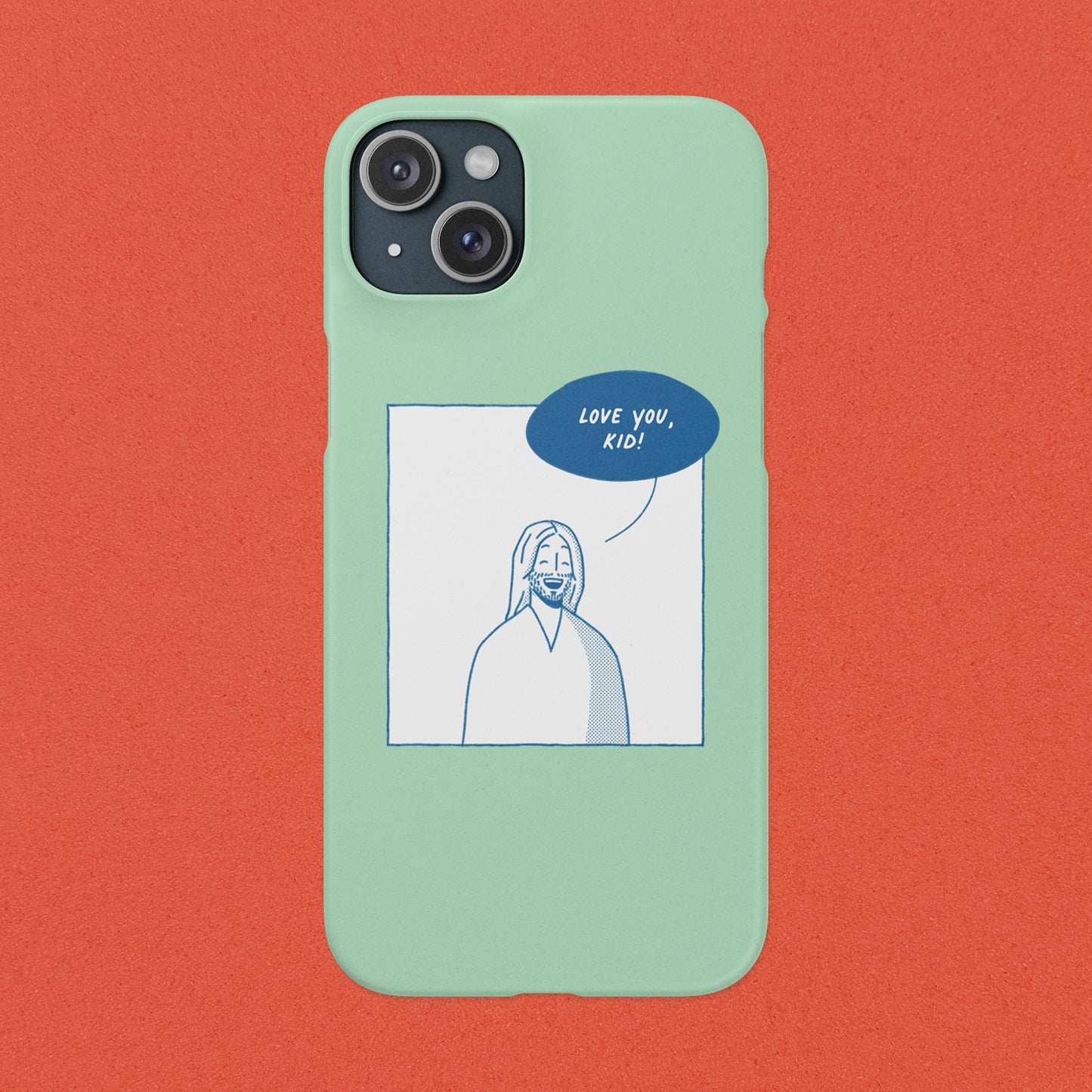 Phone Case – Jesus Loves You [Mint]